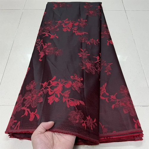 Novidade 2026: Tecido tule com renda africana (Nigéria) - Organza jacquard bordada de alta qualidade para vestidos de festa e baile, modelo YXZ200