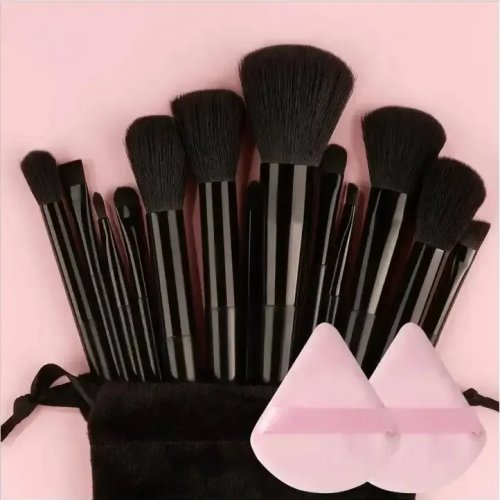 Set Kuas Makeup Profesional – Kuas Kabuki Lembut & Blending untuk Foundation, Bedak dan Eyeshadow | Kit Alat Kecantikan