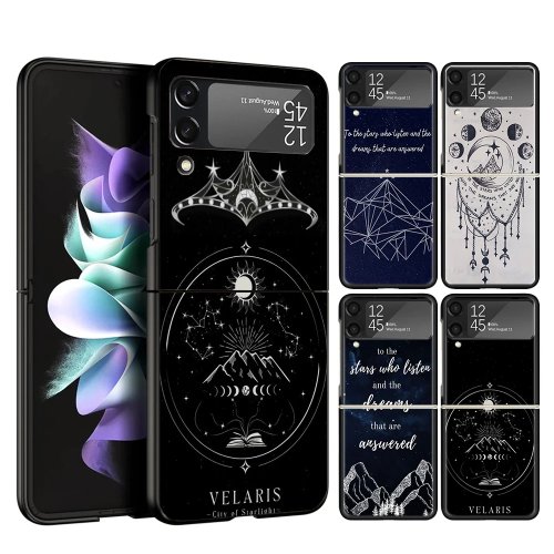 Funda para Samsung Galaxy Z Flip (3/4/5/6/7, 5G) con diseño 'A Court of Mist and Fury' — Sarah J. Maas