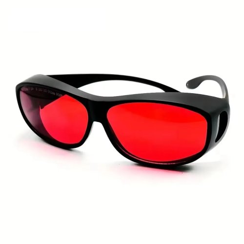 Laser safety glasses OD6+ for 450nm/532nm (blue/green) — protective eyewear for wood cutting & industrial engraving