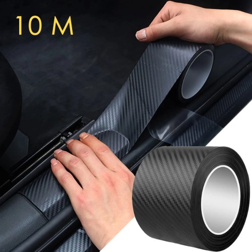 Băng dán bảo vệ ô tô sợi carbon nano 3D — keo tự dính chống nước cho cửa và gương, 1–10 m