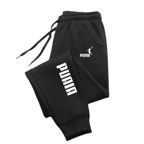 Pantalon jogger homme PUAIA Automne/Hiver — sport, coupe ample, couleur unie, style streetwear