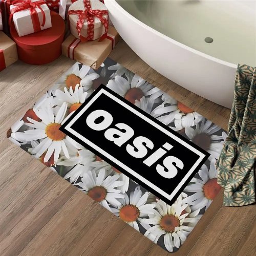 Oasis Band 논슬립 욕실 매트/현관 매트 – 어린이방, 침실, 거실, 베란다용