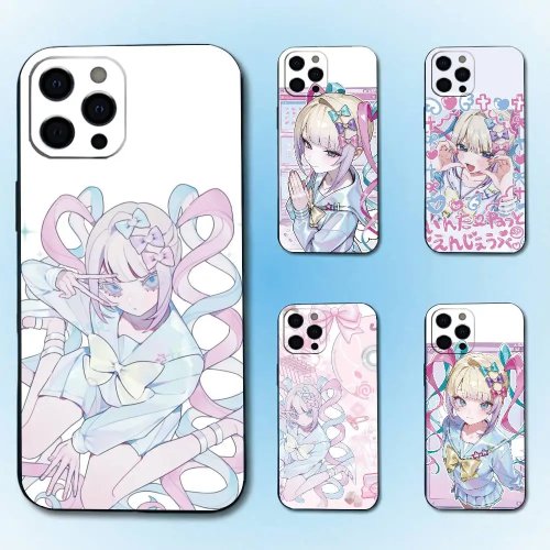 Мягкий силиконовый чехол Needy Girl 'O-Overdose Kangel' для iPhone 11 / X / XR / 12–17 (включая Pro / Pro Max / Plus)