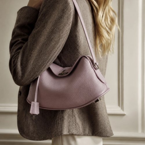 Sac hobo femme en cuir véritable – sac épaule souple à porter sous le bras avec fermoir métallique