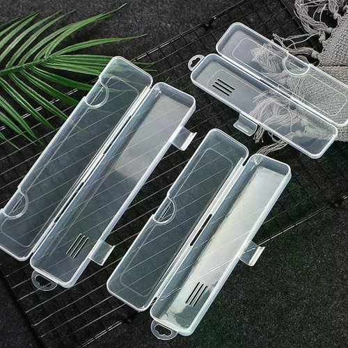 Hộp đựng trong suốt có nắp di động – hộp cắm cọ trang điểm và bút chì chân mày / giá đựng đũa