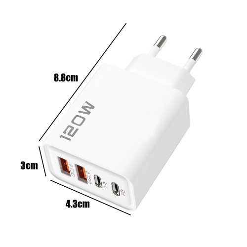 PD USB-C Schnellladegerät (Wandadapter) – Schnellladung für iPhone 16/15/14 sowie Xiaomi, Huawei, Redmi, OnePlus