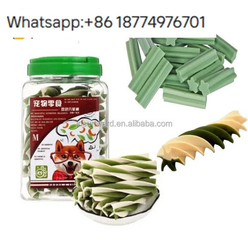 Máy đùn hai trục (twin‑screw) sản xuất đồ nhai cho chó — Dây chuyền tự động sản xuất đồ ăn vặt khô cho thú cưng