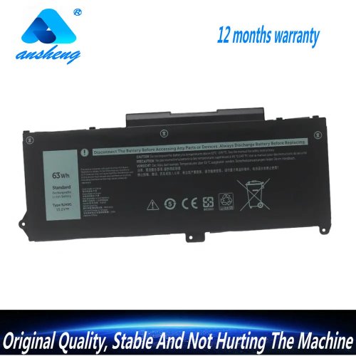 แบตเตอรี่สำรอง 15.2V 63Wh สำหรับ Dell Latitude 14 5420 / 15 5520 / 3560 - RJ40G (รองรับ)