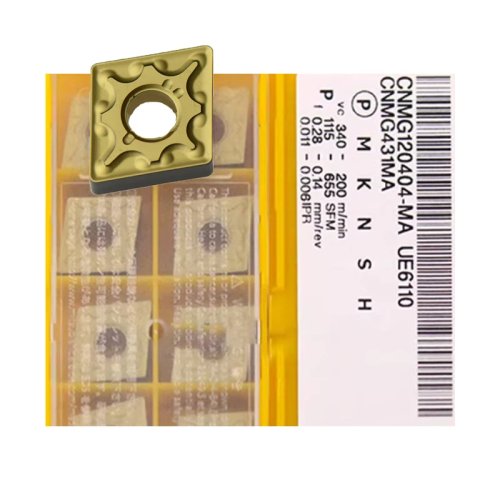Plaquitas de carburo CNMG1204-MA (CNMG120404 / 120408 / 120412) – Gama UE6110 para torneado CNC