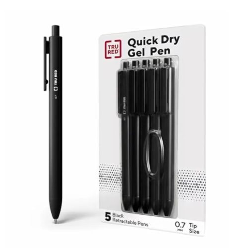 Retractable 0.7mm Gel Pens — Quick‑Dry, No‑Smear Ink for Note‑Taking & Office Use