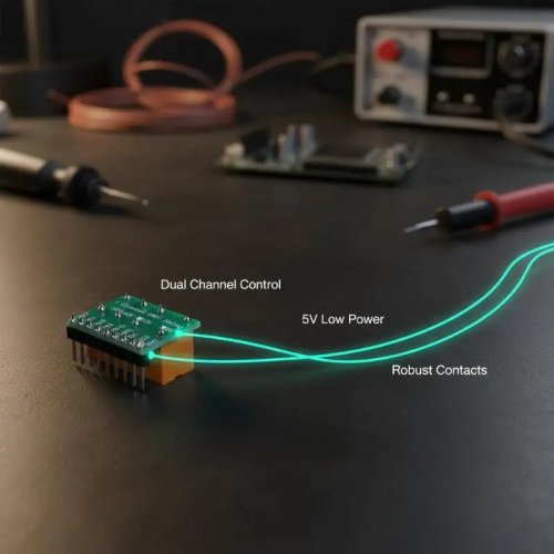 Mini 1-Channel 5V DC DPDT Relay Module (HK19F) for PCB
