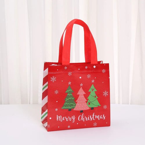 Opvouwbare waterdichte kersttas (tote) — herbruikbare boodschappentas en opbergtas voor cadeaus en kleding