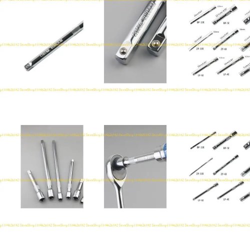 Barra de extensión para carraca/dados CR‑V 1/4" y 3/8" – 50/75/100/125/150/250 mm