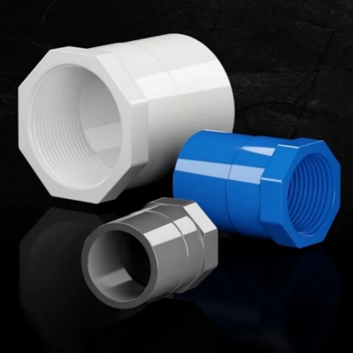 PVC Rohrverbinder mit Innengewinde, gerade – für Gartenbewässerung, Innendurchmesser 20–63 mm, 1 Stk.