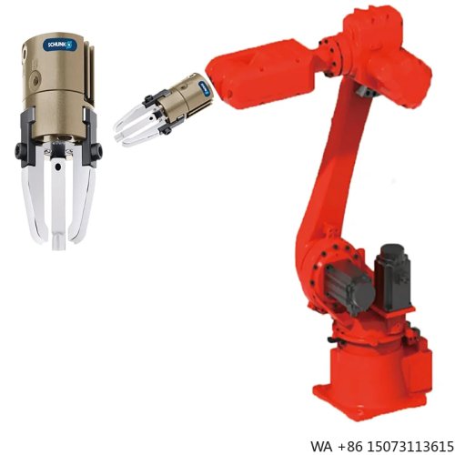 6-Axis Industrial Robotic Arm with 3-Finger Gripper — Universal for Stacking, Packaging & Material Handling