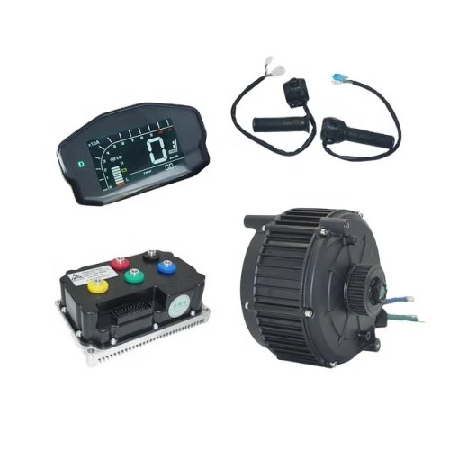 Комплект центрального двигуна SiAECOSYS QSMOTOR QS165 V2 5000W 72V 35H безщітковий (PMSM) з енкодером і контролером ND72490B (270A/490A)