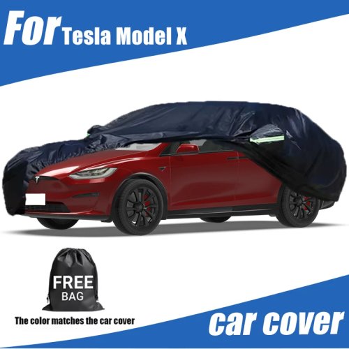 Housse pour Tesla Model X — Toutes saisons, imperméable, anti‑poussière, protection UV et neige, résistante aux rayures, protection complète