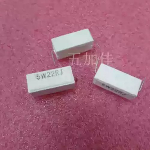 10〜100個 5W 22Ω ±5% セメント（セラミック）抵抗器 軸方向（アキシャル） 短リード