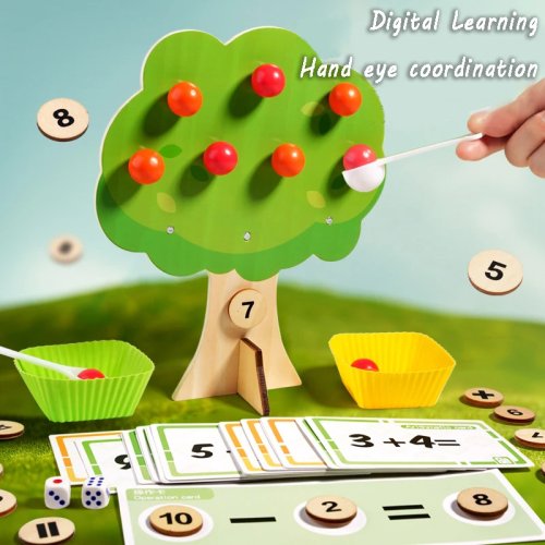 Magnetic Montessori Math Counting Toy – Preschool Addition & Subtraction Learning Game