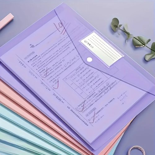10/20/5 Cái Tập Tài Liệu A4 Có Khóa, Túi Đựng Hồ Sơ Trong Suốt Dày Dùng Cho Học Sinh và Văn Phòng