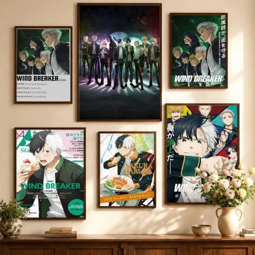 Póster autoadhesivo Anime Haruka Sakura - Lámina decorativa para salón y dormitorio