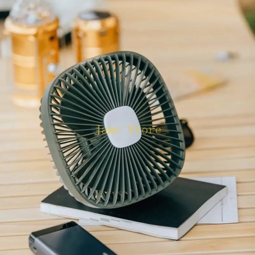 LX0B USB 4000mAh Portable Camping Fan with LED Lantern — Rechargeable for Tent, Car, RV, Home, BBQ