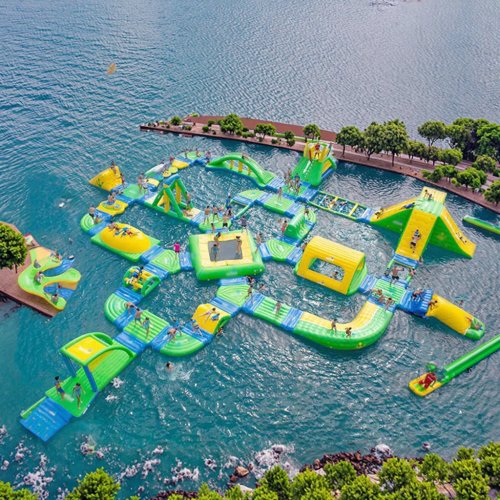 Percorso acquatico gonfiabile THL in PVC per parchi acquatici commerciali — capacità personalizzabile, design ermetico, compatibile con acqua di mare