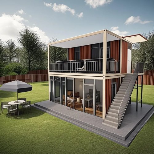 Casa container prefabbricata pieghevole pronta da abitare 20ft/40ft — Casa portatile prefab espandibile