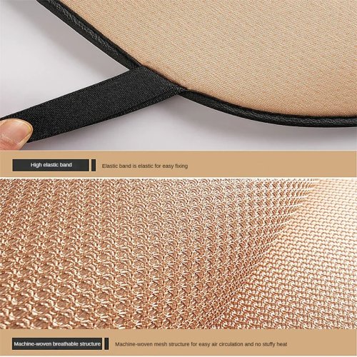 Bọc ghế/đệm ghế ôtô vải Ice Silk thoáng khí, chống trượt và bền mài mòn. Có loại vuông / dài / bộ 3 món