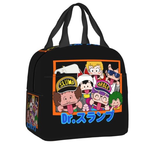 حقيبة غداء حرارية Dr. Slump - Arale‑chan: حقيبة طعام معزولة حراريًا محمولة للنساء، صندوق طعام للنزهات