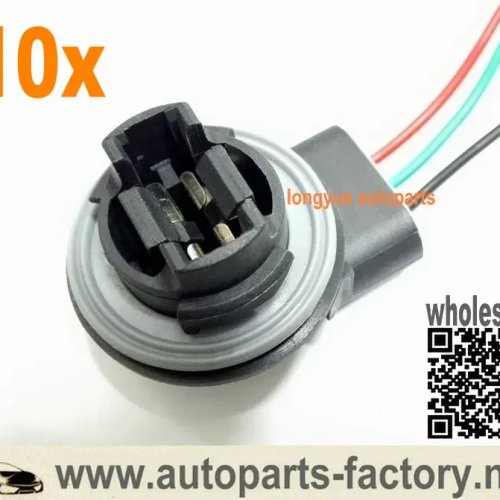 Longyue 10개입 LED 브레이크등 소켓(배선) 어댑터 3157/3057/3156/3155 호환
