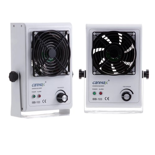IBB-103 Tisch-Ionisator/Blower aus Aluminium – Luftgebläse zur Beseitigung statischer Aufladung bei Flaschen (Industrie)
