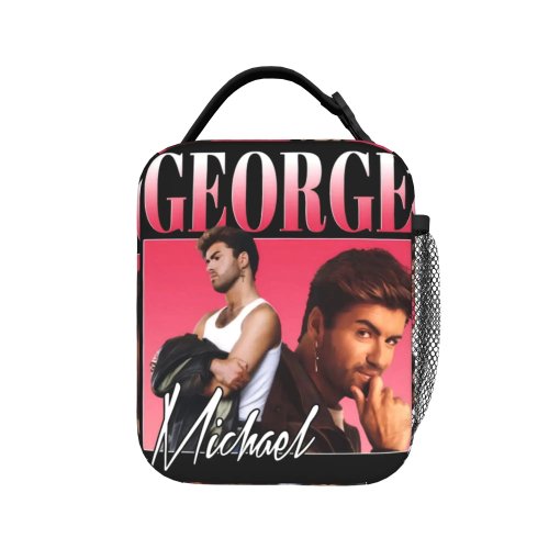 Śniadaniówka termiczna George Michael dla dzieci, materiał Oxford, z zamkiem, przenośna torba chłodząca, styl kawaii