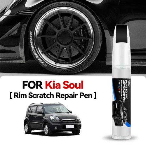 KIA Soul（2008–2025対応・PS/BHE/SK3）ホイールハブ用タッチアップペン — 傷補修DIY、カーアクセサリー、ブラック