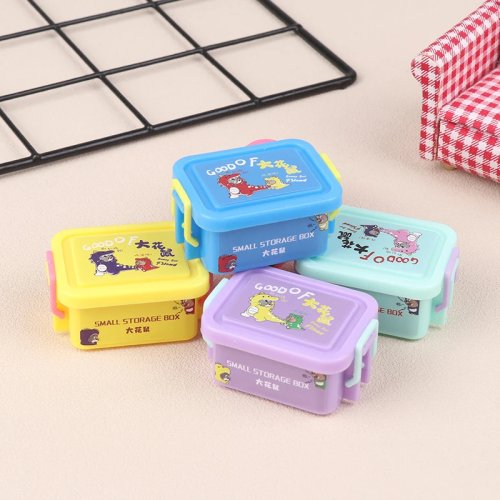 Boîte de rangement miniature échelle 1:12 pour maison de poupées – Accessoire de mobilier miniature pour décoration et jeu d'imitation