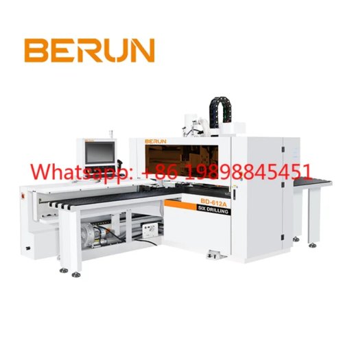 BERUN BD-612A 自動木工用CNCドリル機（家具用）— 6面加工、エンジンモーター搭載、220/380/440V、保証1年