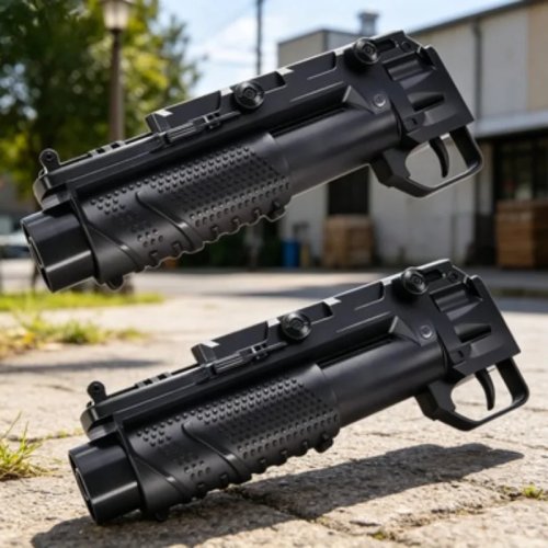 Lanzador debajo de cañón M416 en espuma EVA — Balas suaves de esponja, juguete interactivo para padres e hijos, modos de disparo múltiples