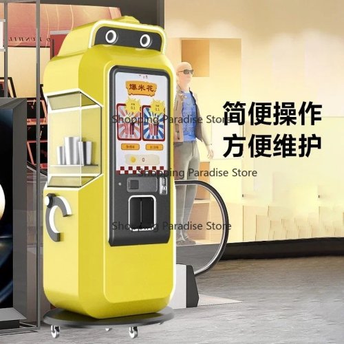 Máquina expendedora automática de palomitas, todo en uno — Autoservicio para puestos y centros comerciales