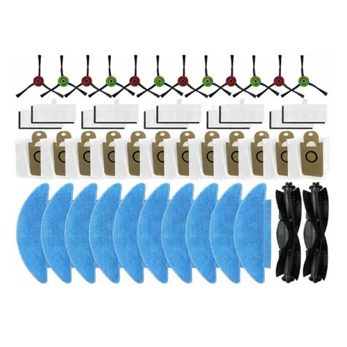 Kit ricambi per Medion X20 SW+ (MD11415) / X21 SW+ (MD11500) — spazzola principale e laterali, filtro HEPA, panno mop, sacchetti per polvere