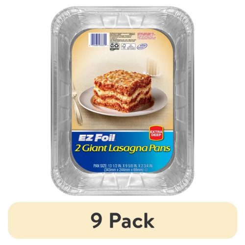 Jednorazowa forma do lasagne duża 33×23 cm (13×9) — opakowanie 2 lub 9 szt.