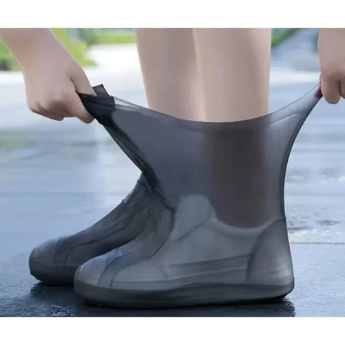 1 đôi bọc giày bằng latex chống nước, chống trượt — ủng/bao giày cao su cho ngày mưa