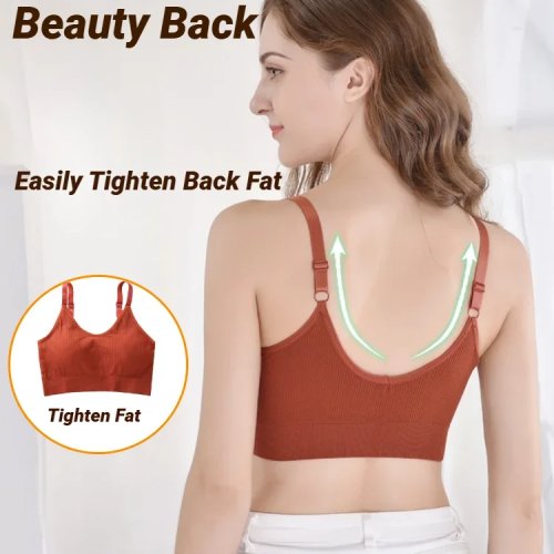 Soutien‑gorge sans couture et sans armature bonnet plein — bralette/top bandeau respirant pour nuit et sport