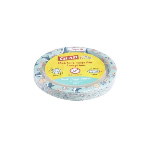 Papierowe talerze jednorazowe Happy Sea Creatures 21,6 cm - 24 sztuki