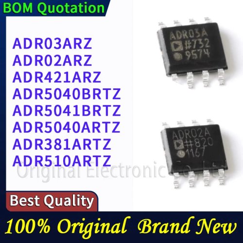 電子部品（型番: ADR03ARZ, ADR02ARZ, ADR421ARZ, ADR5040BRTZ, ADR5041BRTZ, ADR5040ARTZ, ADR381ARTZ, ADR510ARTZ）- 在庫あり、48時間以内に発送