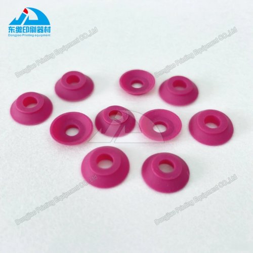 100 unidades ventosa de goma roja 19×7×5 mm para Heidelberg GTO46/GTO52 – repuesto 42.016.072