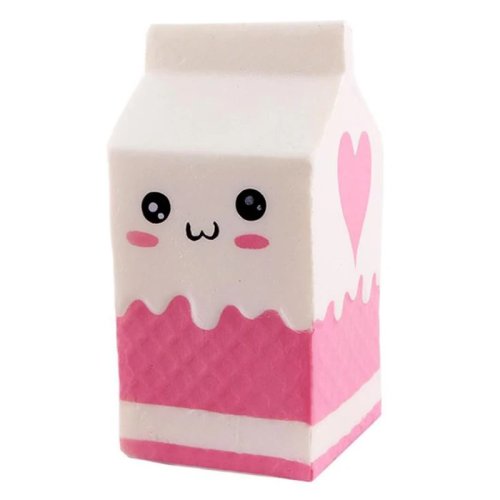 Squishy Géant en forme de brique de lait (PU) – Parfum crème, très souple slow‑rise, jouet sensoriel anti-stress pour enfants et ados, cadeau/bonne idée pour anniversaire