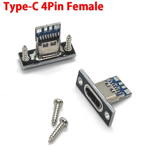 USB 3.1 Typ-C Buchse mit Schraubfixierung (2/4/6 Pin)
