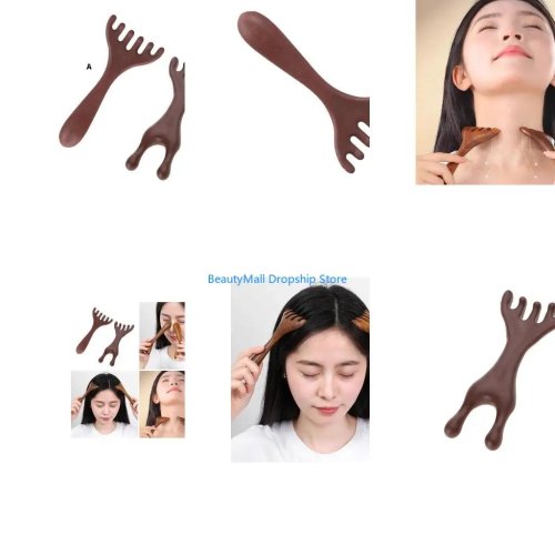 مدلك فروة الرأس 40JD، مشط تدليك ميريديان راتنجي محمول، مدلك رأس SPA