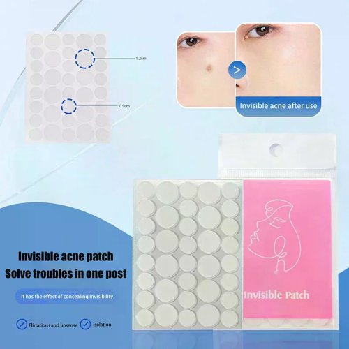36/180 Stück Runde transparente Anti-Pickel-Pflaster – Hydrokolloid-Spot-Pflaster, unter Make-up tragbar